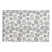 エレガントなイースターエッグ花パターン|枕カバー 枕カバー (裏面-左)