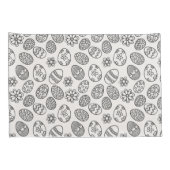 エレガントなイースターエッグ花パターン|枕カバー 枕カバー (裏面-右)