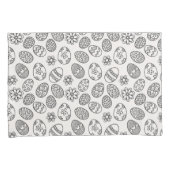 エレガントなイースターエッグ花パターン|枕カバー 枕カバー (正面右)