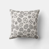 エレガントなイースターエッグ花パターン|装飾用クッション クッション (裏面)