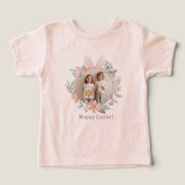エレガントなイースターバニーの写真 子供用Tシャツ (デザイン正面)