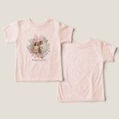 エレガントなイースターバニーの写真 子供用Tシャツ (デザイン正面&裏面)