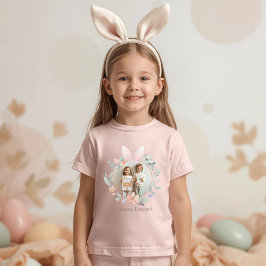 エレガントなイースターバニーの写真 子供用Tシャツ