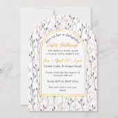 エレガントなイースター・ブランチの招待状 招待状 (正面)