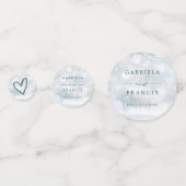 エレガントなウィンターワンダーランドの雪の結晶 ウェディング コンフェッティ (正面)