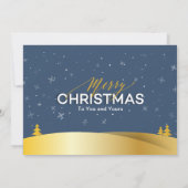 エレガントなウィンターワンダーランドの雪の結晶 家族写真 シーズンカード (裏面)