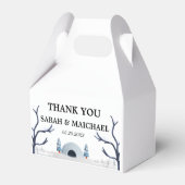 エレガントなウィンターワンダーランド  雪の結晶 フェイバーボックス (裏面サイド)