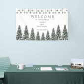 エレガントなウィンターワンダーランド  雪の結晶 横断幕 (トレードショー)