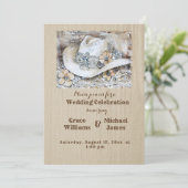 エレガントなウェスタンボヘミアウェディング招待状 招待状 (スタンド正面)