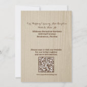 エレガントなウェスタンボヘミアウェディング招待状 招待状 (裏面)