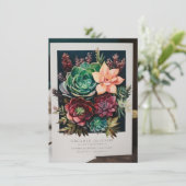 エレガントなウェディングお祝いカード" (スタンド正面)