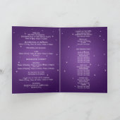 エレガントなウェディングきらめくプログラムチェーンパープル プログラム (内部)