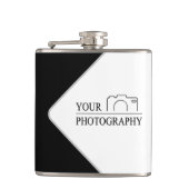 エレガントなウェディングに - オーダーメイドの写真撮影 フラスク (正面)