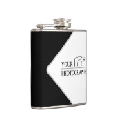 エレガントなウェディングに - オーダーメイドの写真撮影 フラスク (右)