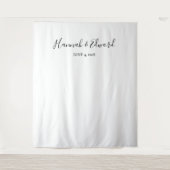 エレガントなウェディングの背景、フォトプロップ、カスタム タペストリー (正面)