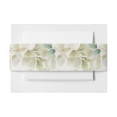 エレガントなウェディングの葉ミュート緑 招待状ベリーバンド (正面例)