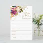 エレガントなウェディングアドバイスとウィッシュ (スタンド正面)