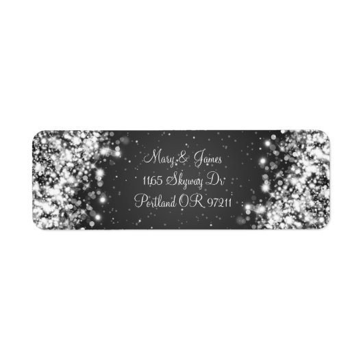 エレガントなウェディングアドレスきらめくウェーブブラック ラベル (正面)