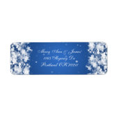 エレガントなウェディングアドレスめまい星ブルー ラベル (正面)