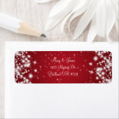 エレガントなウェディングアドレスウィンタースパークルレッド ラベル (インサイチュ)