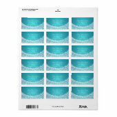 エレガントなウェディングアドレススタースパークルブルー ラベル (フルシート)