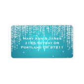 エレガントなウェディングアドレスナイトダズルブルー ラベル (正面)