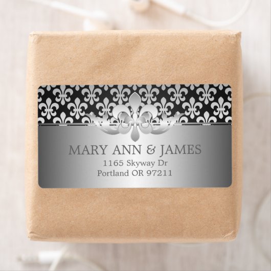 エレガントなウェディングアドレス(紋章の)フラ・ダ・リブラック ラベル (インサイチュ)