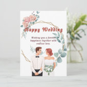 エレガントなウェディングウィッシュズカード シーズンカード (スタンド正面)