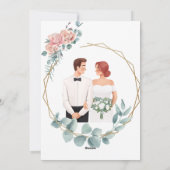 エレガントなウェディングウィッシュズカード シーズンカード (裏面)