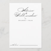 エレガントなウェディングウェルウィッシュアドバイスカード アドバイスカード (正面)