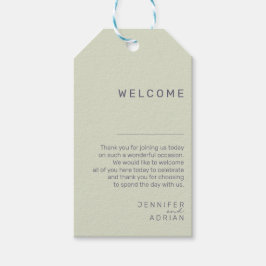 エレガントなウェディングウェルカムギフトラベルパーソナライズされた- ギフトタグ