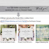 エレガントなウェディングウェルカムフロステッドルックアクリルサイン アクリルサイン