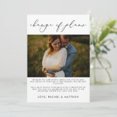 エレガントなウェディングエロープメント/計画変更の写真 案内状 (スタンド正面)