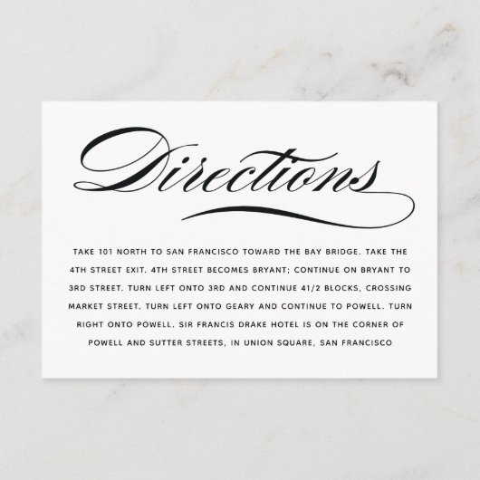 エレガントなウェディングエンクロージャカード エンクロージャーカード (裏面)