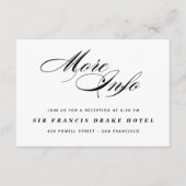 エレガントなウェディングエンクロージャカード エンクロージャーカード (正面)