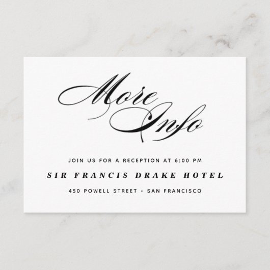 エレガントなウェディングエンクロージャカード エンクロージャーカード (正面)