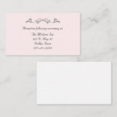 エレガントなウェディングエンクロージャカード エンクロージャーカード (正面/裏面)