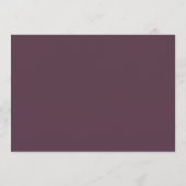 エレガントなウェディングカシスパープルニューリューウィッシュシック アドバイスカード (裏面)