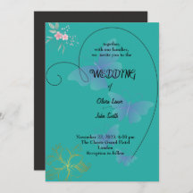 エレガントなウェディングカードデザイン