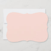 エレガントなウェディングガウンブライダルシャワー招待 招待状 (裏面)