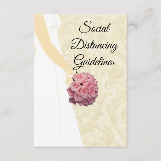 エレガントなウェディングガウン安全対策 エンクロージャーカード (正面)