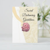 エレガントなウェディングガウン安全対策 エンクロージャーカード (スタンド正面)