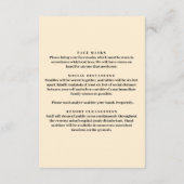 エレガントなウェディングガウン安全対策 エンクロージャーカード (裏面)