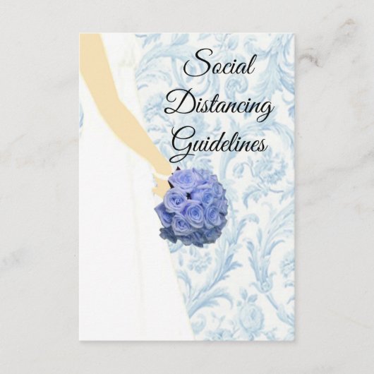 エレガントなウェディングガウン安全対策 エンクロージャーカード (正面)