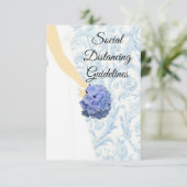 エレガントなウェディングガウン安全対策 エンクロージャーカード (スタンド正面)