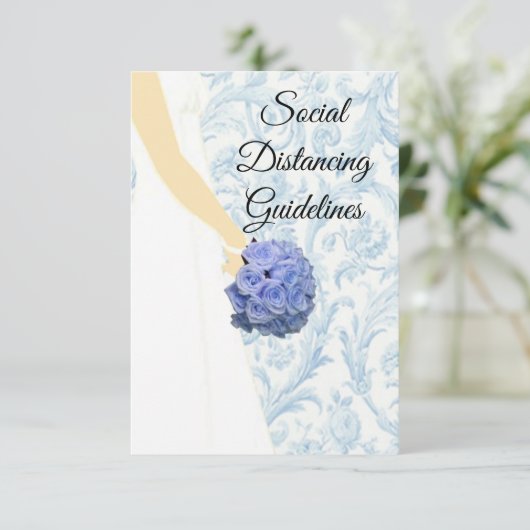 エレガントなウェディングガウン安全対策 エンクロージャーカード (スタンド正面)