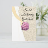 エレガントなウェディングガウン安全対策 エンクロージャーカード (スタンド正面)