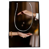 エレガントなウェディングギフトバッグ ミディアムペーパーバッグ (正面)