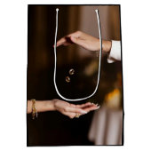 エレガントなウェディングギフトバッグ ミディアムペーパーバッグ (裏面)