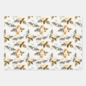 エレガントなウェディングギフトラップ ラッピングペーパーシート (正面3)